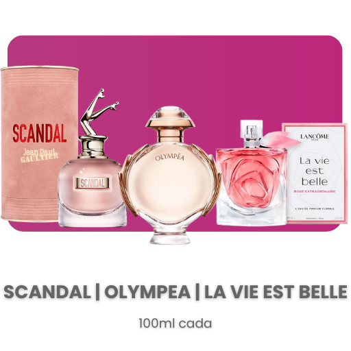 Combo de 3 Perfumes Importados para Mujer